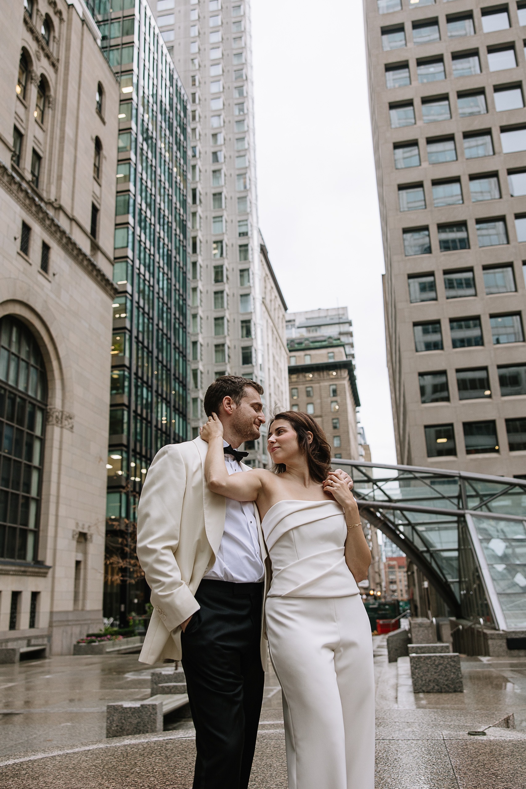 Victoria & Luca’s Anniversary Session in Toronto’s Financial District